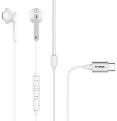 Наушники затычки Baseus C16 White (Белый)