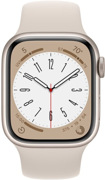 Умные часы Apple Watch Series 8, 45mm Global Starlight Sport Band