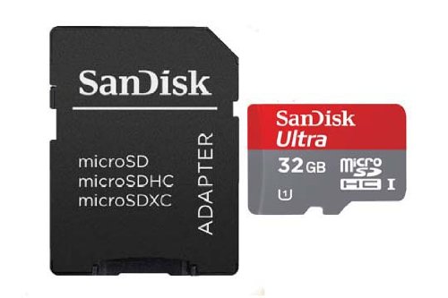 Карта памяти SanDisk Micro SDHC Ultra 200X 32GB Class 10 Переходник в комплекте (SDSDQUI-032G-U46)