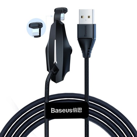 Кабель Lightning Baseus CALXA-A01 Colorful Suction Mobile Game Data Cable USB For iP 2.4A 1,2м Black (Черный)