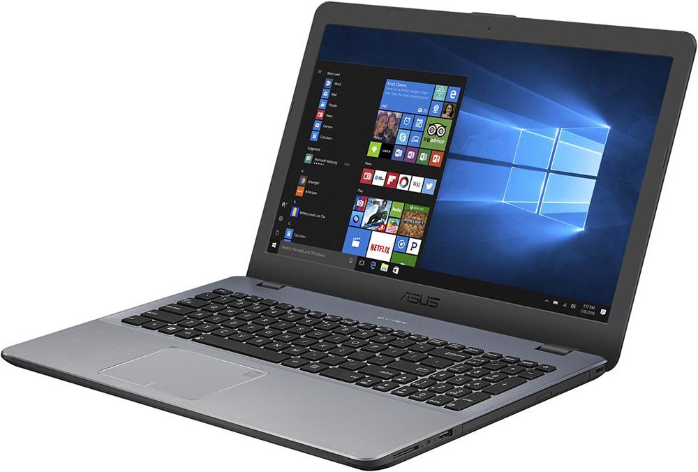Ноутбук Asus VivoBook X542UR-GQ501R ( Intel Core i5 7200U/4Gb/500Gb HDD/nVidia GeForce 930MX/15,6"/1366x768/Нет/Windows 10 Professional) Темно-серый