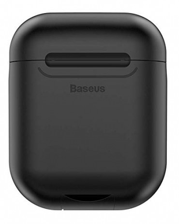 Силиконовый чехол Baseus Wireless Charging Case Apple AirPods 2 (WIAPPOD-01), Black (Черный)