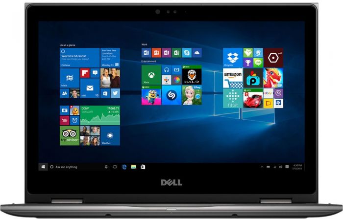 Ноутбук-трансформер Dell Inspiron 5378 ( Intel Core i3 7100U/4Gb/256Gb SSD/Intel HD Graphics 620/13,3"/1920x1080/Нет/Linux) Серый