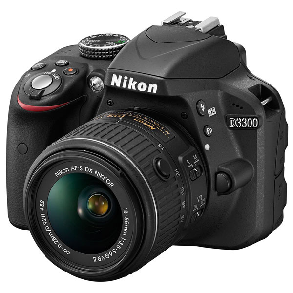 Зеркальный фотоаппарат Nikon D3300 + Kit (AF-S DX 18-55 mm f/3.5-5.6G VR II) Черный