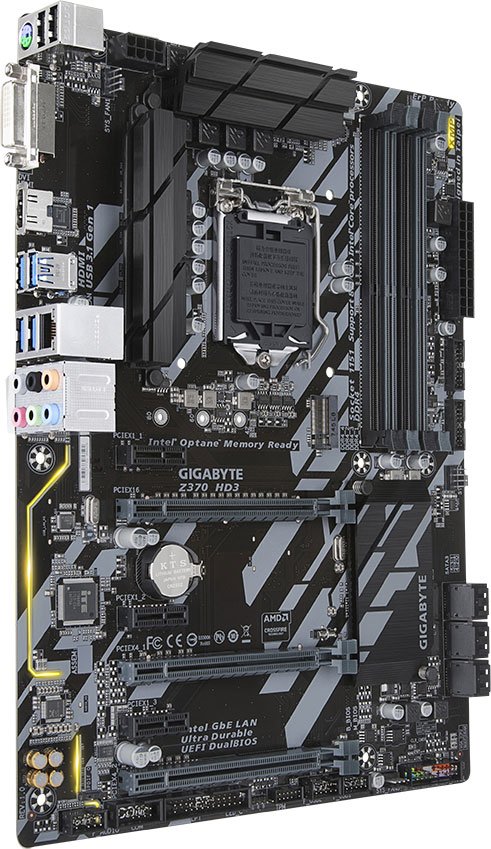 Материнская плата Gigabyte Z370 HD3, ATX, Retail