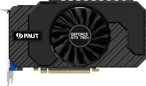 Видеокарта PALIT GeForce GTX 750Ti GeForce GTX 750 Ti StormX OC, 2Gb, GDDR5 (NE5X75TSHD41-1076F)