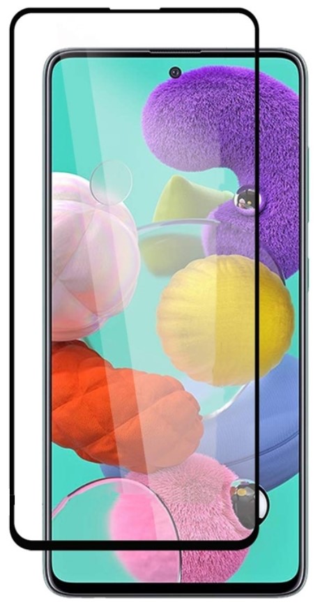 Защитное стекло 9D Glass (0,33mm) 9H для Samsung Galaxy A51 Прозрачный