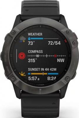 Умные часы Garmin Fenix 6X Sapphire DLC Black (Черный)