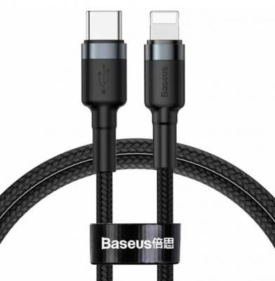 Кабель Baseus Cafule USB Type-C - Lightning (CATLKLF-91), 1м Black (Черный)