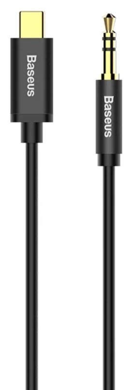 Кабель Baseus CAM01-01 Yiven Type-C male To 3.5 male Audio Cable M01 Black (Черный)
