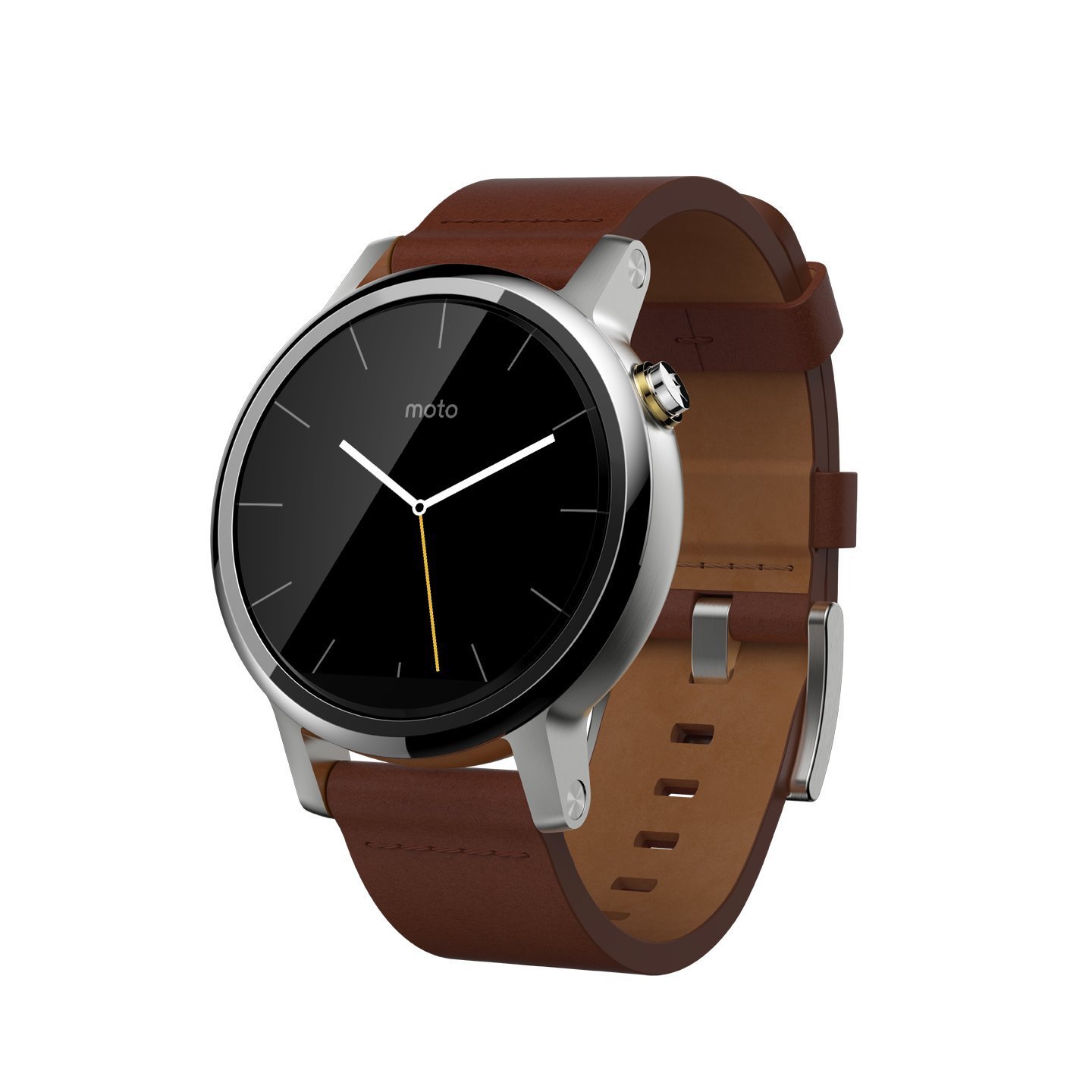 Умные часы Motorola Moto 360 2nd Gen (Leather) Cognac Leather, 46mm