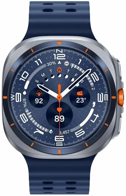 Умные часы Samsung Galaxy Watch Ultra (2025), 47mm Titanium Blue (Синий титан)