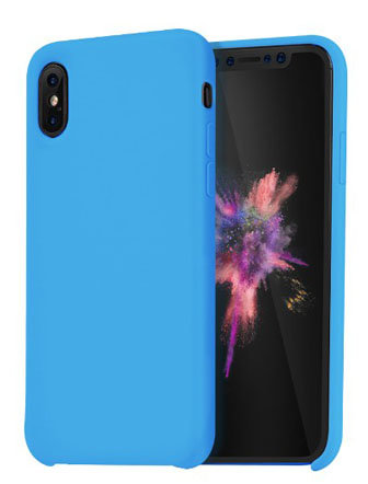 Силиконовая накладка Hoco Pure Series Protective для Apple iPhone X Голубой