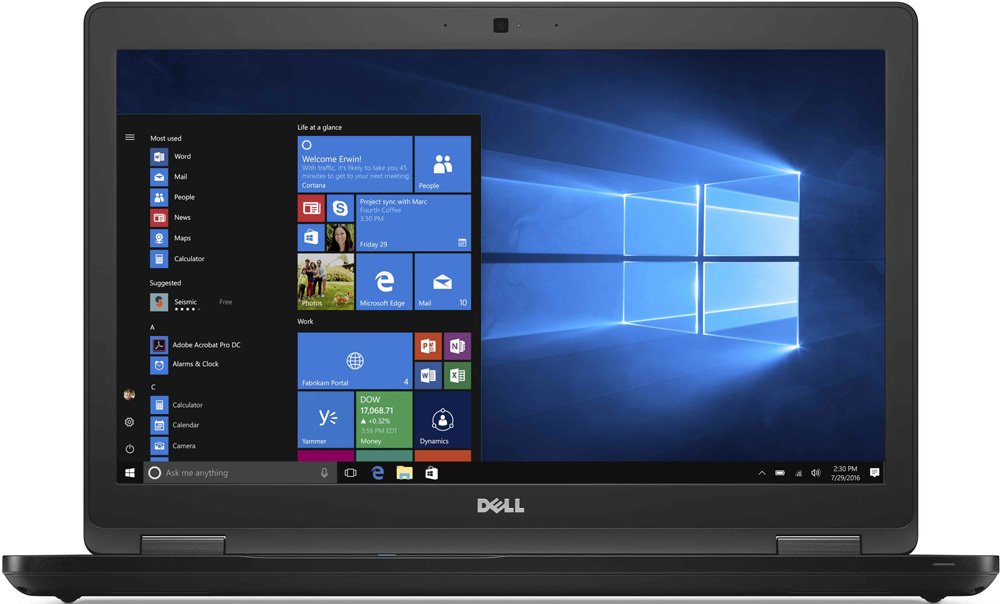 Ноутбук Dell Latitude 5580 ( Intel Core i5 6300U/8Gb/1000Gb HDD/Intel HD Graphics 520/15,6"/1920x1080/Нет/Windows 10 Professional) Черный