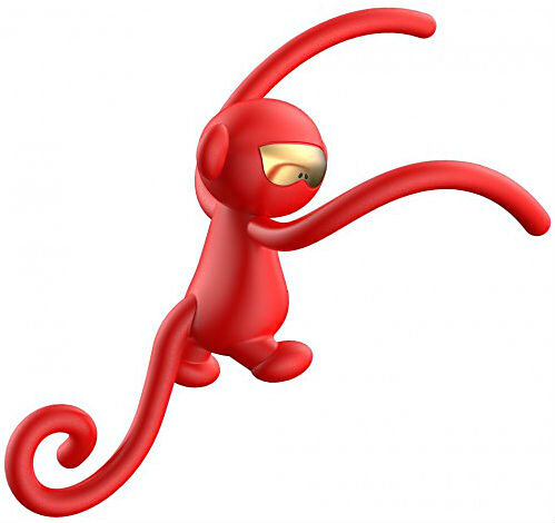 Автомобильный ароматизатор Baseus Monkey-Shaped Vehicle Fragrance SUXUN-MK09 Red (Красный)