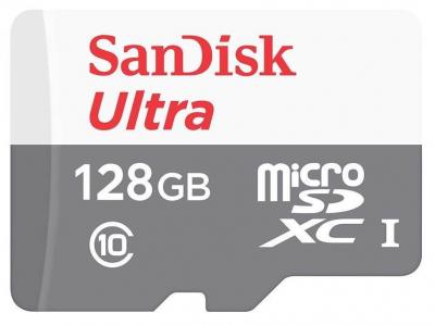 Карта памяти SanDisk Micro SDXC Ultra 533X 128GB Class 10 Переходник в комплекте (SDSQUNS-128G-GN6TA)