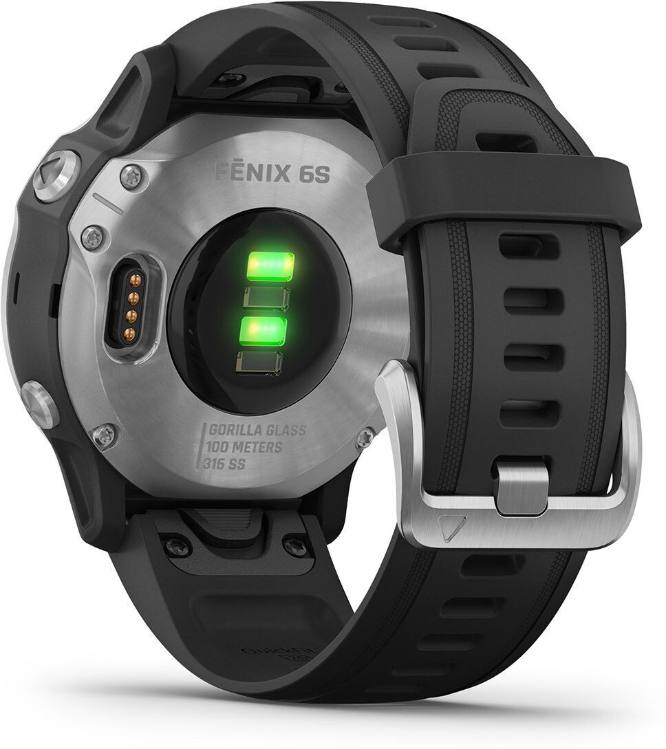 Умные часы Garmin Fenix 6S Black (Серебристый/черный)