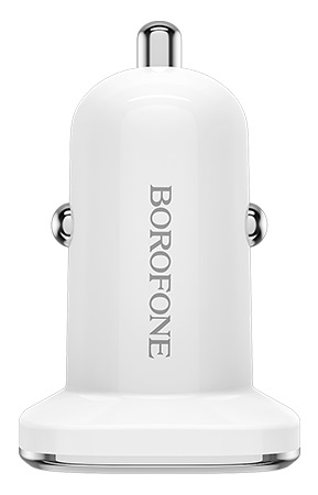 Автомобильная зарядка Borofone BZ12 + Кабель Type-C White (Белый)