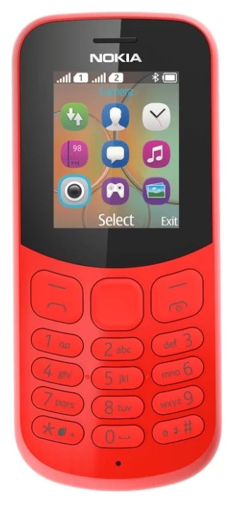 Мобильный телефон Nokia 130 (2017) Dual Sim Красный
