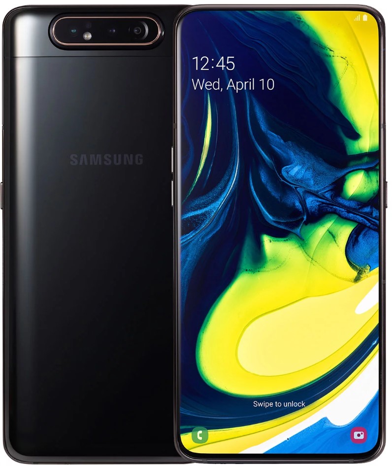 Смартфон Samsung Galaxy A80 8/128GB Phantom Black (Черный)