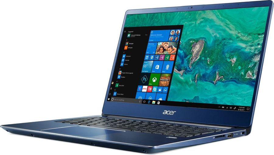Ноутбук Acer Swift 3 SF314-54G-82T5 ( Intel Core i7 8550U/8Gb/256Gb SSD/nVidia GeForce MX150/14"/1920x1080/Windows 10 Home) Синий